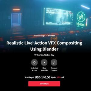 Realistic Live-Action VFX Compositing Using Blender